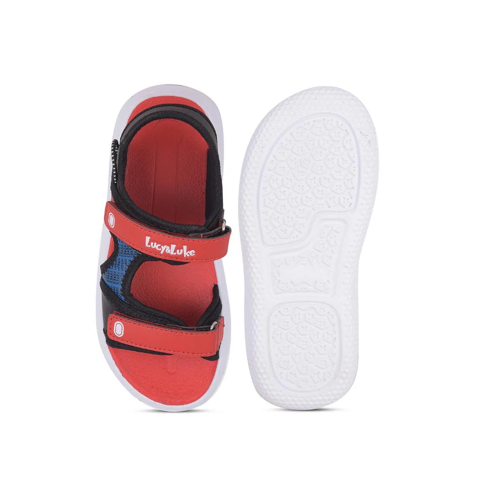 Lucy & Luke By Liberty Kids HIPPO-53 Red Casual Sandal - Image 6
