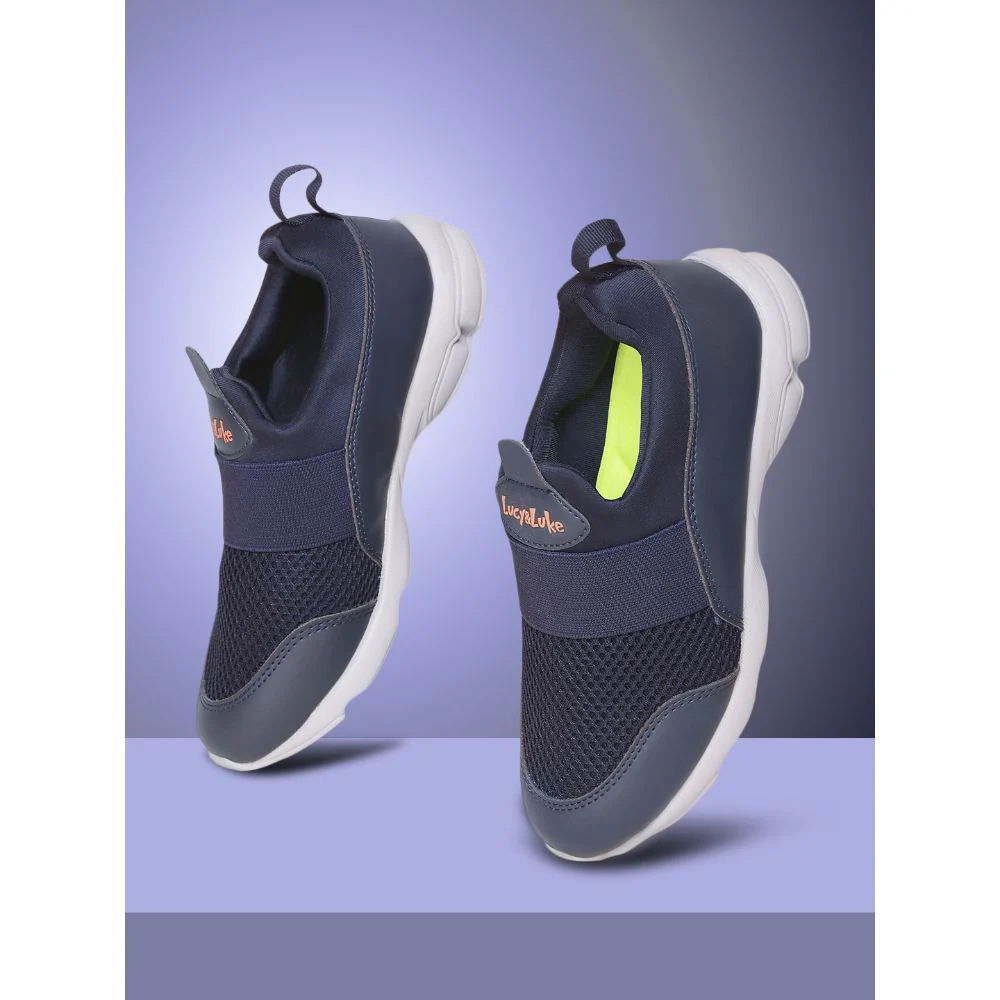 Lucy & Luke by Liberty Kids KSN-51 N.Blue Casual Non Lacing Shoes - Image 4