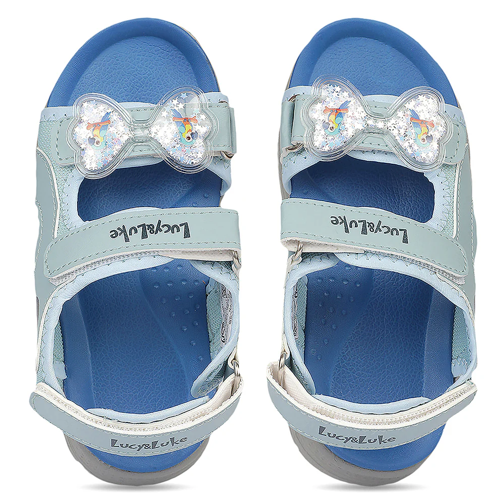 Lucy & Luke CANDYKICKE Blue Casual Flat Sandal For Kids By Liberty - Image 10