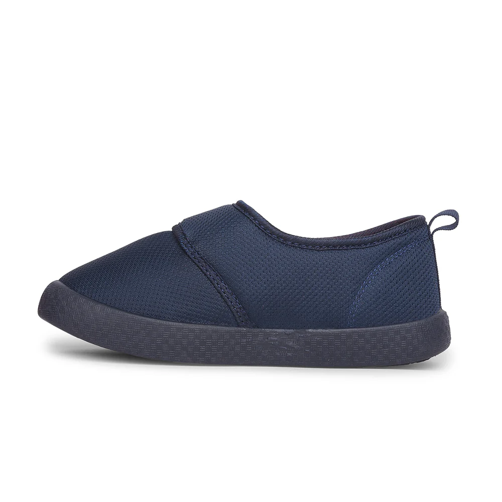 Lucy & Luke Casual Navy Blue Non Lacing Shoes For Kids BASTIAN82E By Liberty - Image 3