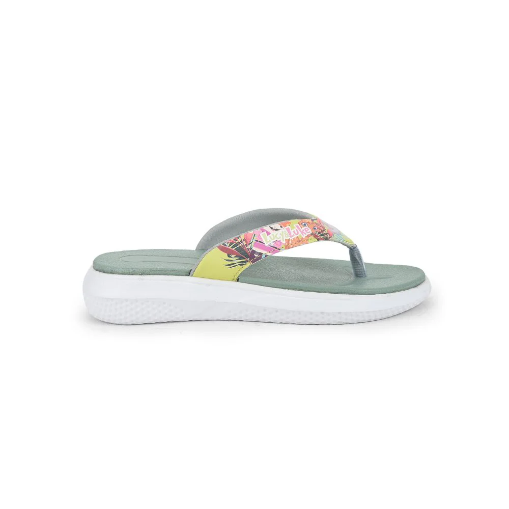 Lucy & Luke (Green) Casual Flip-Flop For Kids HIPPO-30T By Liberty - Image 2