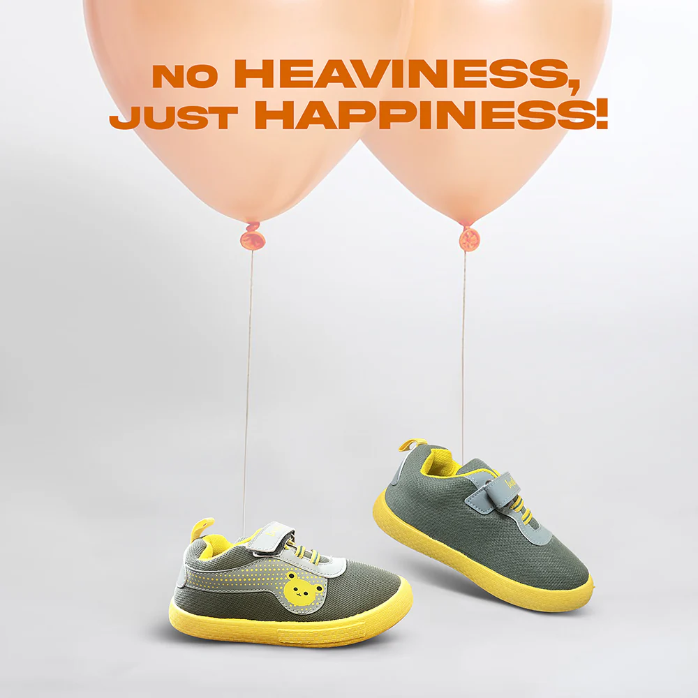 Lucy & Luke Green Casual Non Lacing Shoes For Kids BASTIAN-2E By Liberty - Image 4