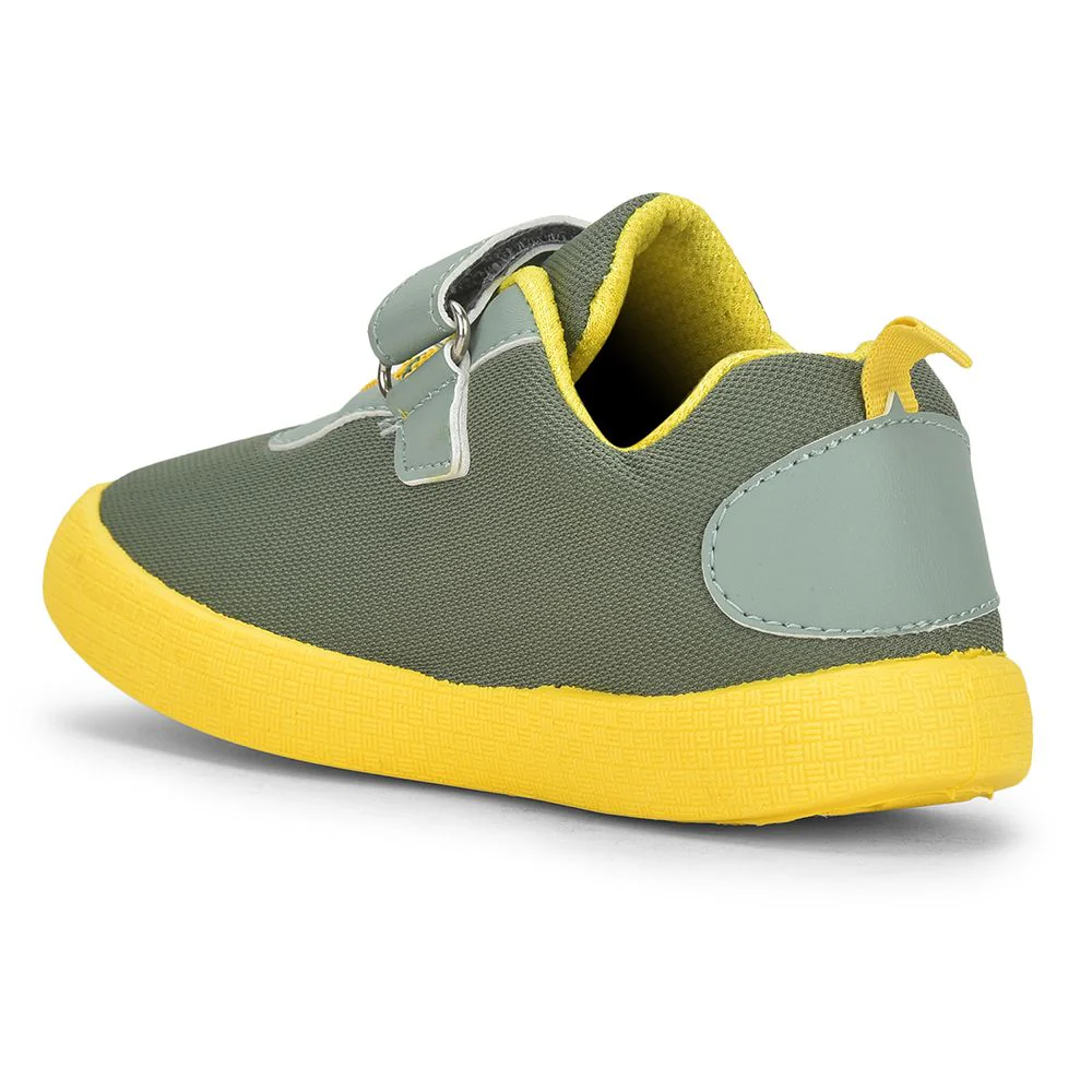 Lucy & Luke Green Casual Non Lacing Shoes For Kids BASTIAN-2E By Liberty - Image 5