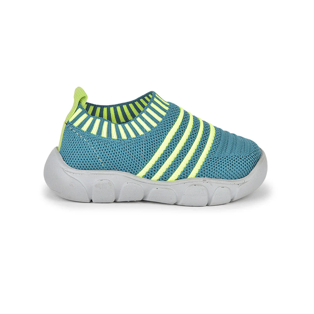 Lucy & Luke (Green) Casual Non Lacing Shoes For Kids FLYNN-37 By Liberty - Image 2