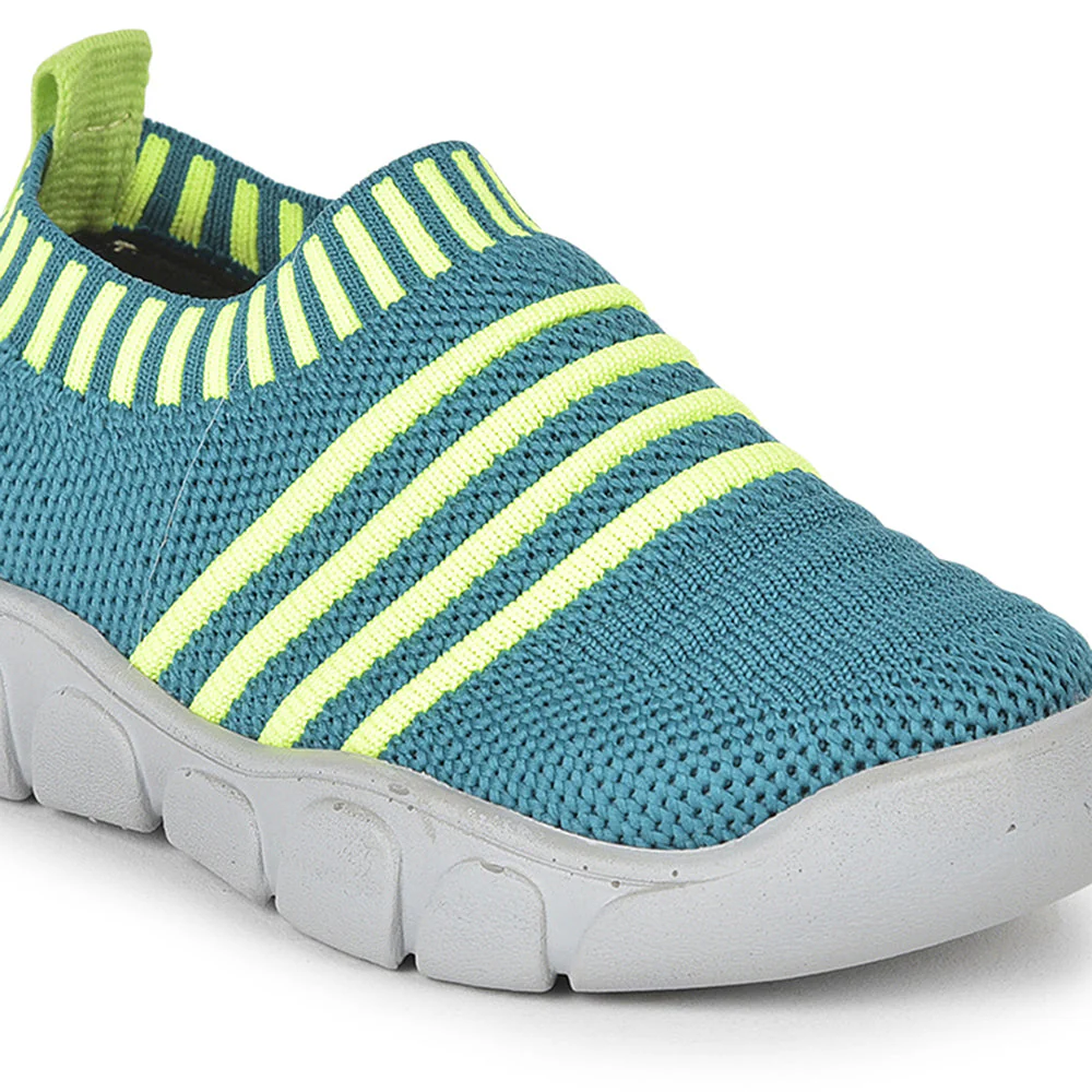 Lucy & Luke (Green) Casual Non Lacing Shoes For Kids FLYNN-37 By Liberty - Image 4