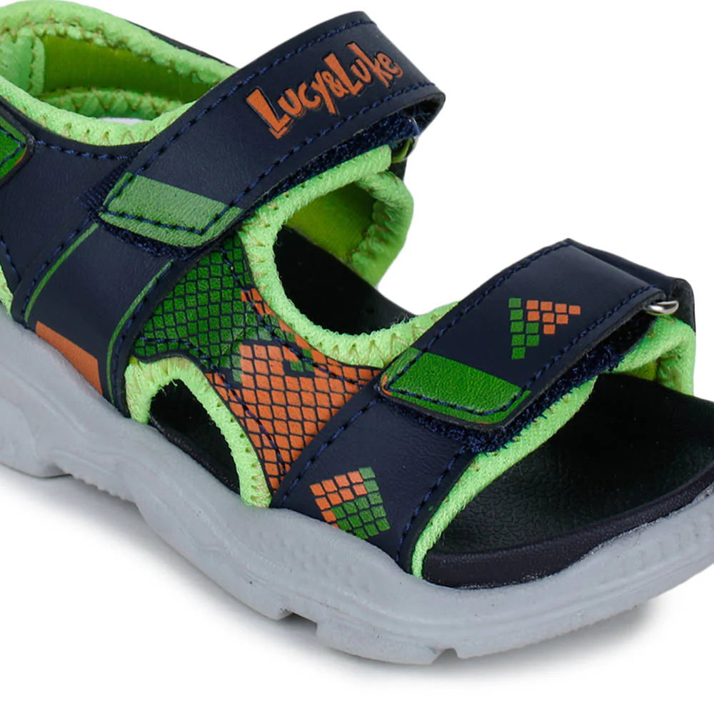 Lucy & Luke (Green) Casual Sandal For Kids RICKY-6 By Liberty - Image 6