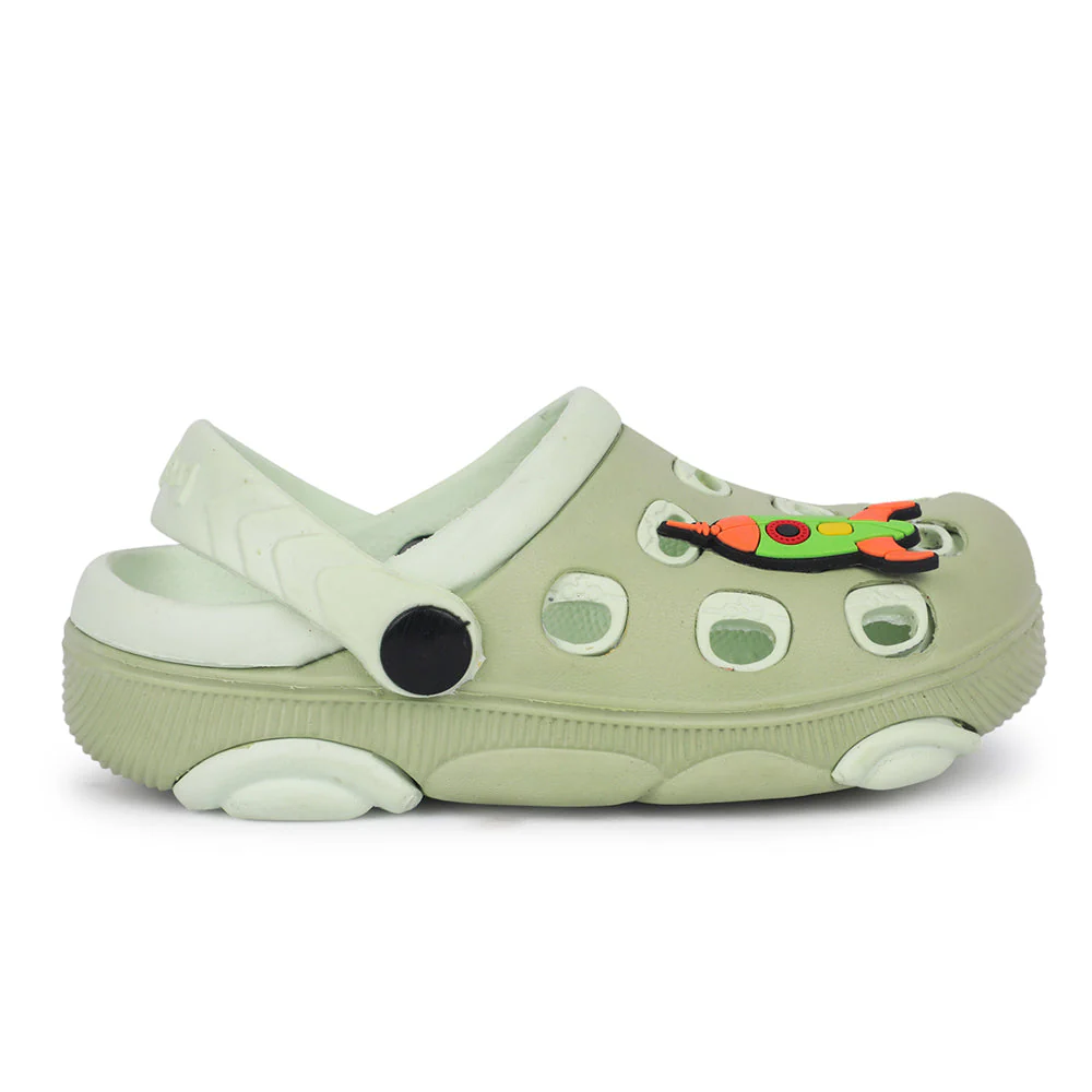 Lucy & Luke Green Casual Slingback Clogs For Kids LPMXT-823 By Liberty - Image 2