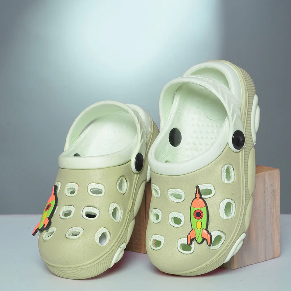Lucy & Luke Green Casual Slingback Clogs For Kids LPMXT-823 By Liberty - Image 8