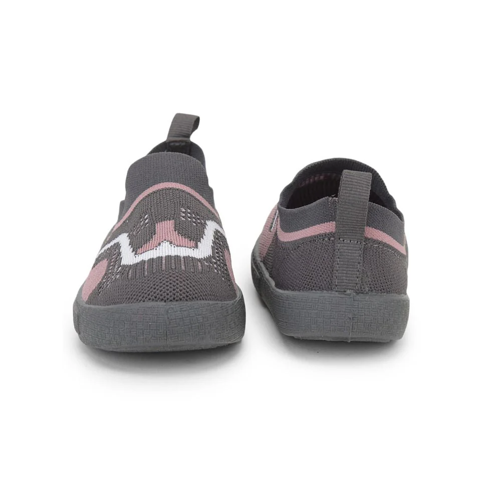 Lucy & Luke (Grey) Casual Non Lacing Shoes For Kids 8152-1 By Liberty - Image 5