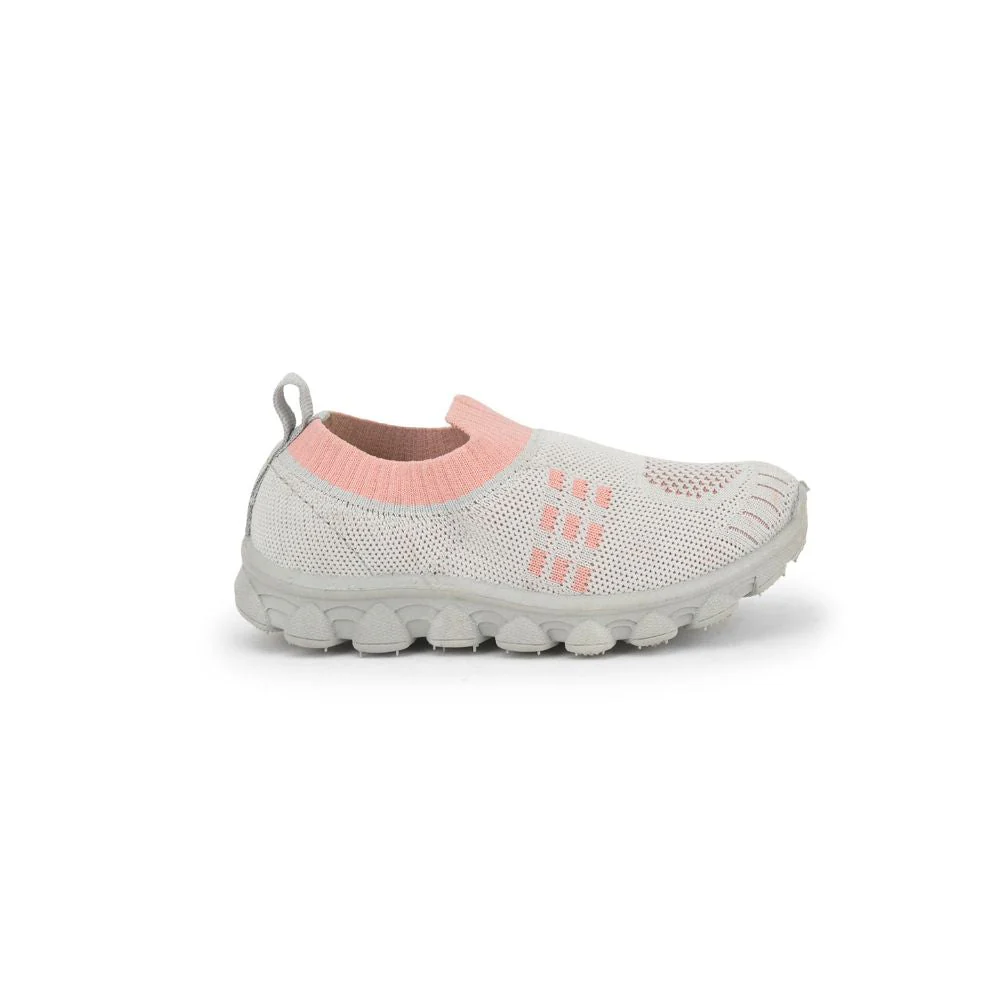 Lucy & Luke (Grey) Casual Non Lacing Shoes For Kids KDL-07 By Liberty - Image 2