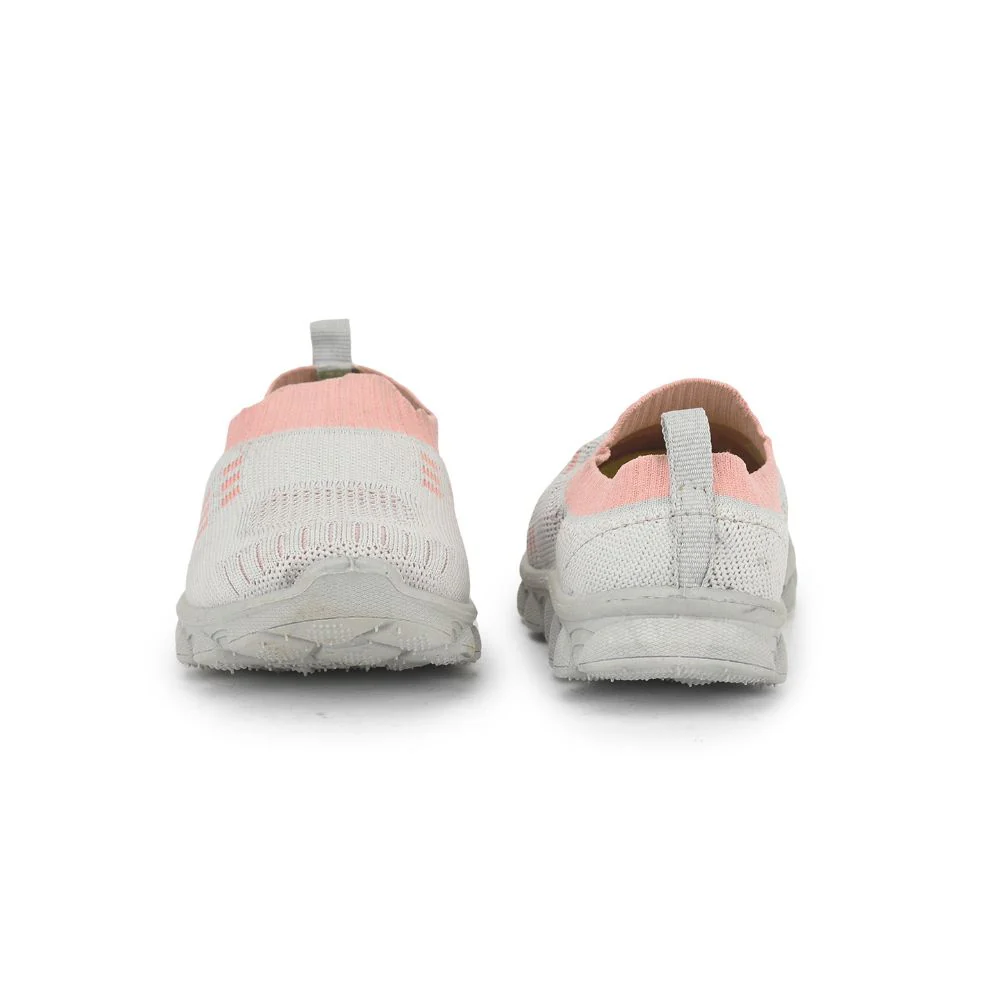 Lucy & Luke (Grey) Casual Non Lacing Shoes For Kids KDL-07 By Liberty - Image 4