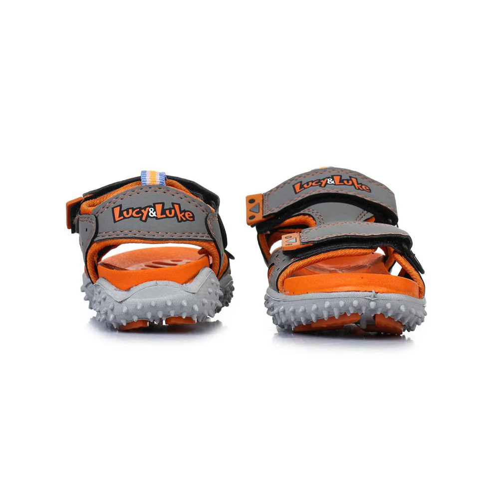 Lucy & Luke Grey Casual Sandal For Kids POLO By Liberty - Image 6
