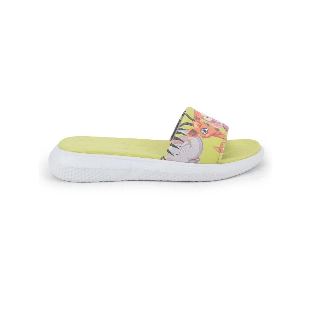 Lucy & Luke Casual Lemon Slides For Kids HIPPO-30S By Liberty - Image 2