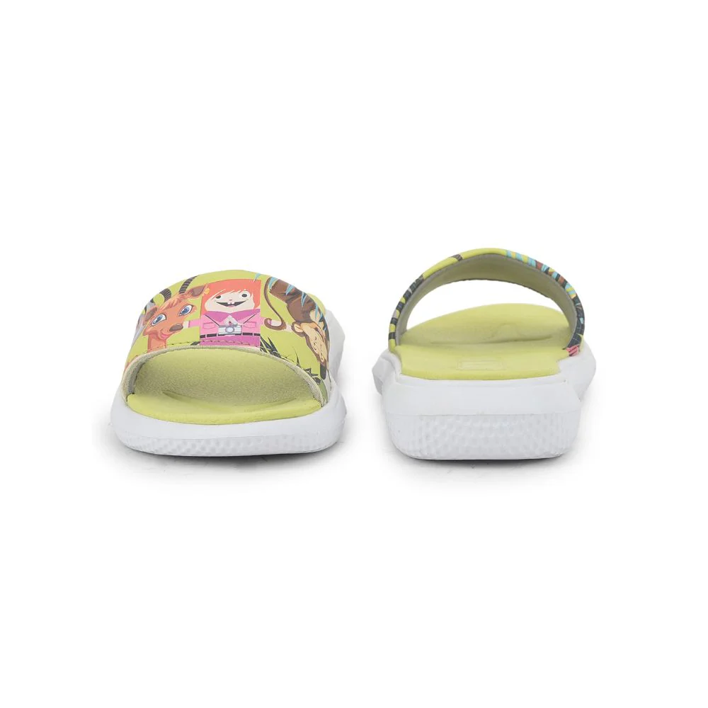 Lucy & Luke Casual Lemon Slides For Kids HIPPO-30S By Liberty - Image 3