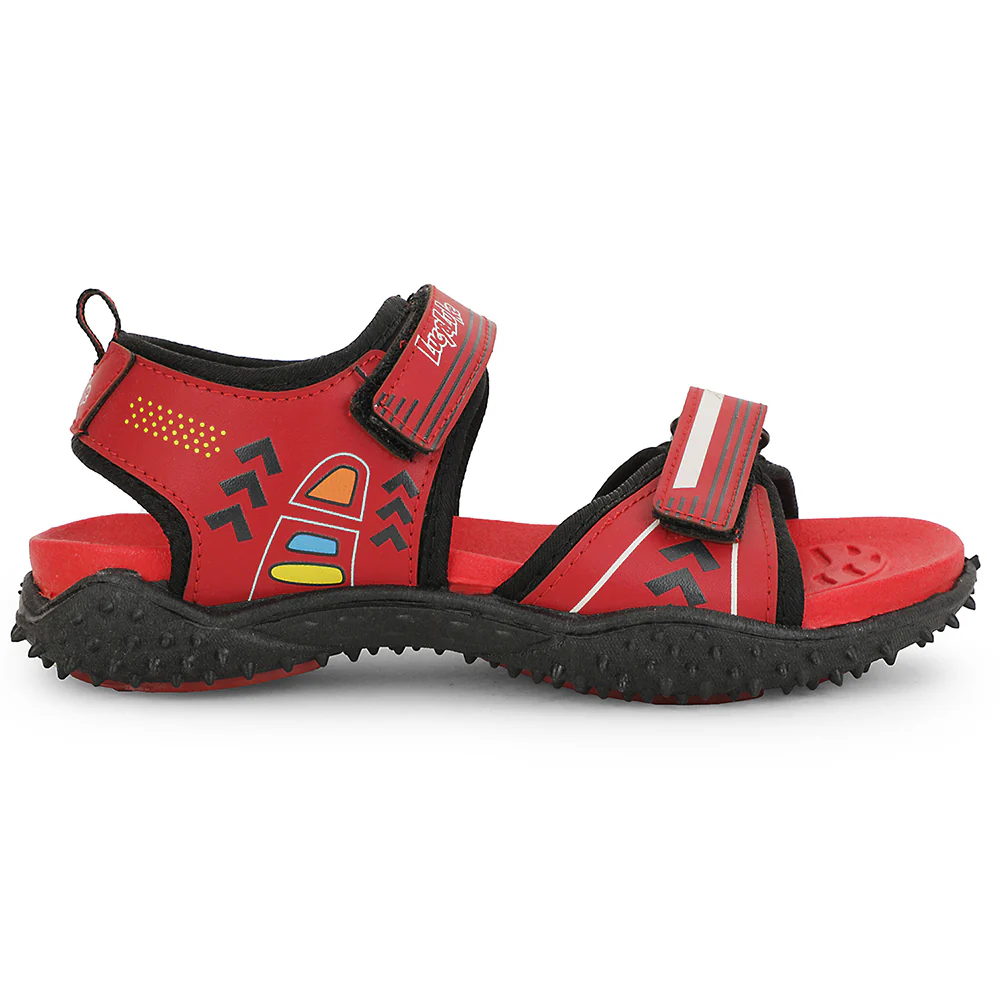 Lucy & Luke Maroon Casual Sandal For Kids ASPIRE-50 By Liberty - Image 2