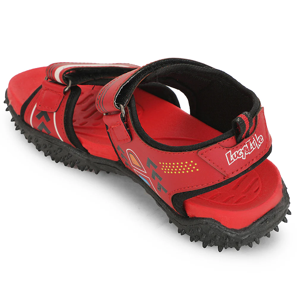 Lucy & Luke Maroon Casual Sandal For Kids ASPIRE-50 By Liberty - Image 3