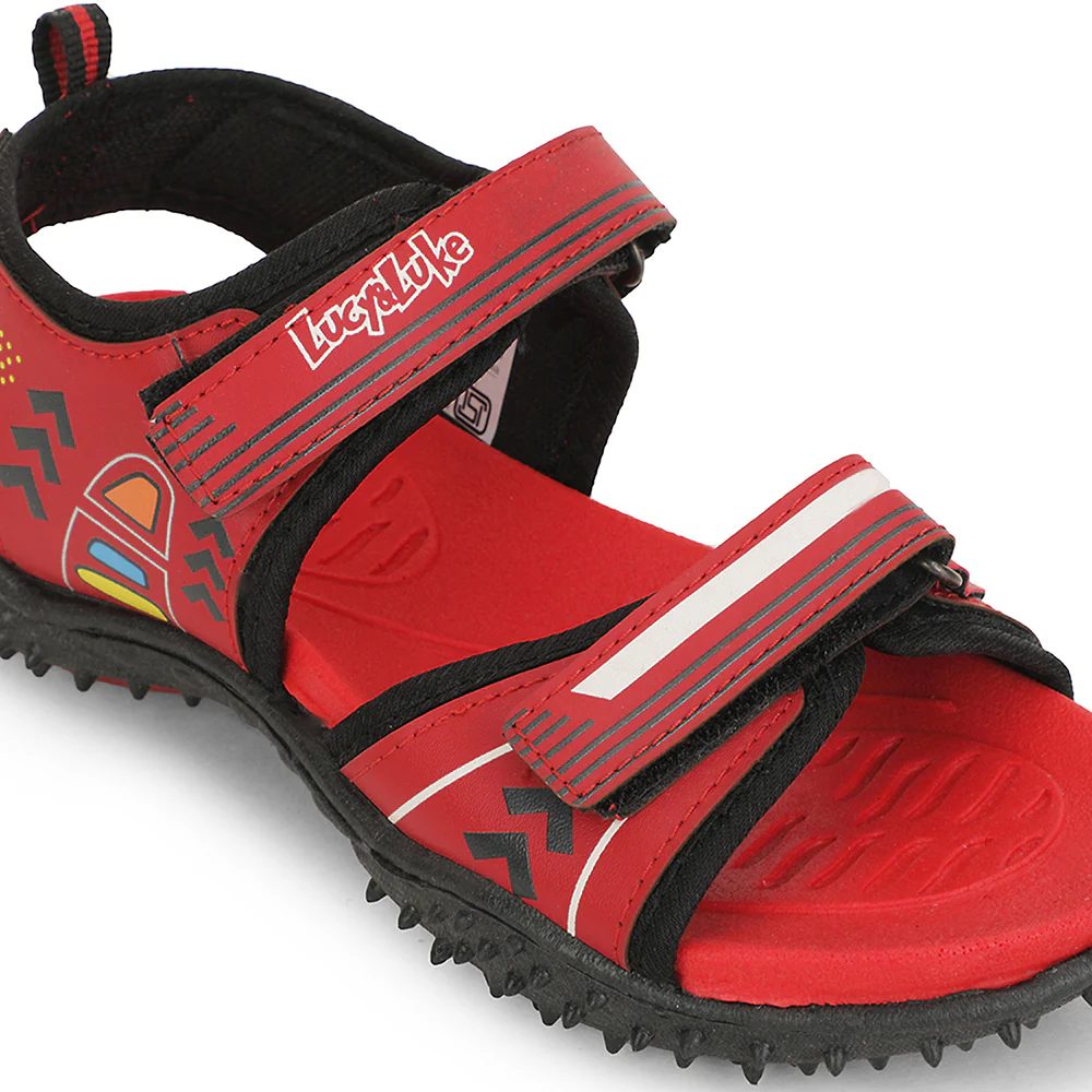 Lucy & Luke Maroon Casual Sandal For Kids ASPIRE-50 By Liberty - Image 4