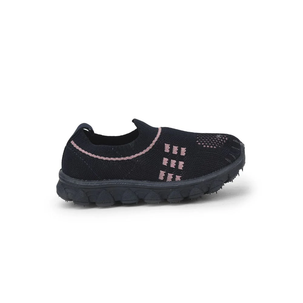 Lucy & Luke (Navy Blue) Casual Non Lacing Shoes For Kids KDL-07 By Liberty - Image 2