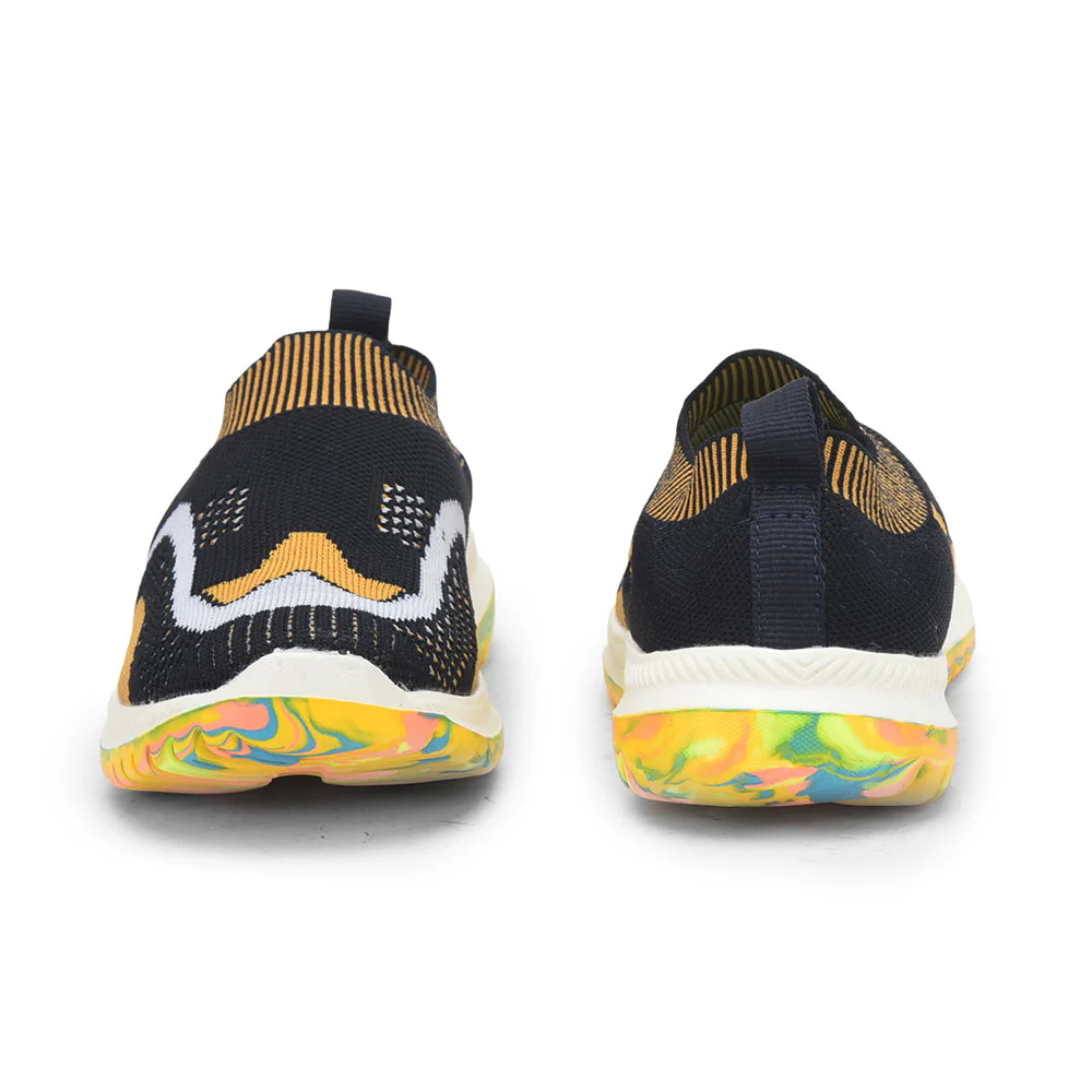 Lucy & Luke (Navy Blue) Casual Non Lacing Shoes For Kids WING-1 By Liberty - Image 4