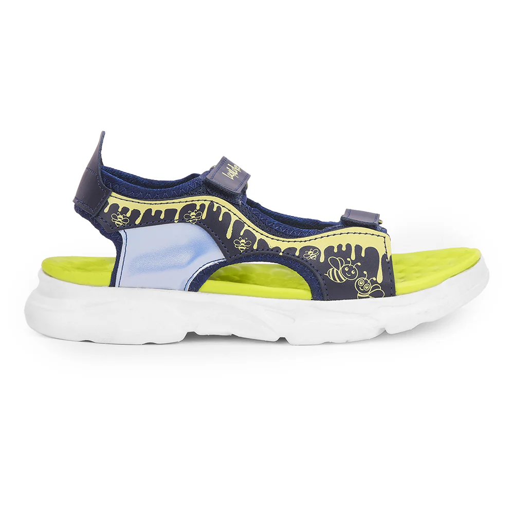 Lucy & Luke Navy Blue Casual Sandal For Kids HIPPO-30SE By Liberty - Image 3