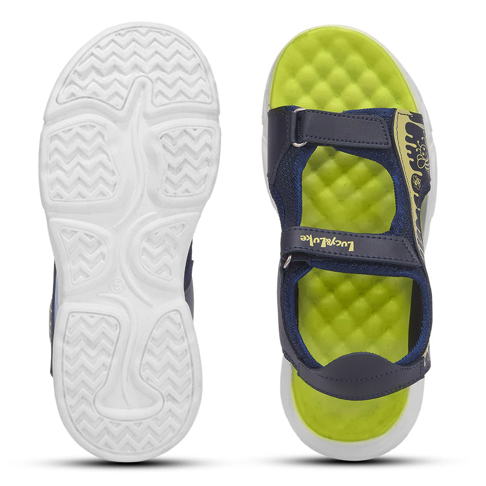 Lucy & Luke Navy Blue Casual Sandal For Kids HIPPO-30SE By Liberty - Image 5