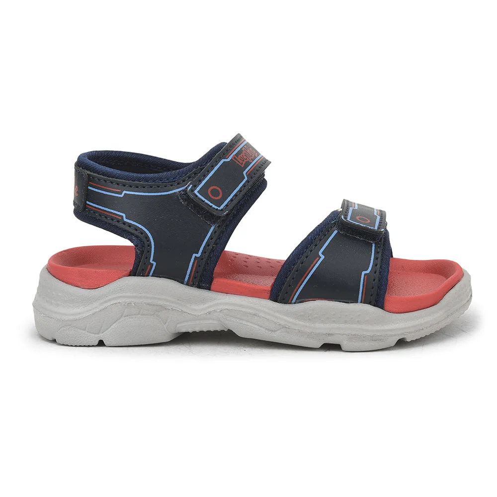 Lucy & Luke Navy Blue Casual Sandal For Kids RICKY-65E By Liberty - Image 2