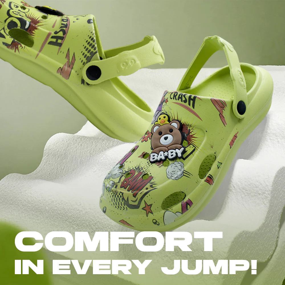 Lucy & Luke P. Green Casual Sling Back Clogs For Kids ALEX-10E By Liberty - Image 6