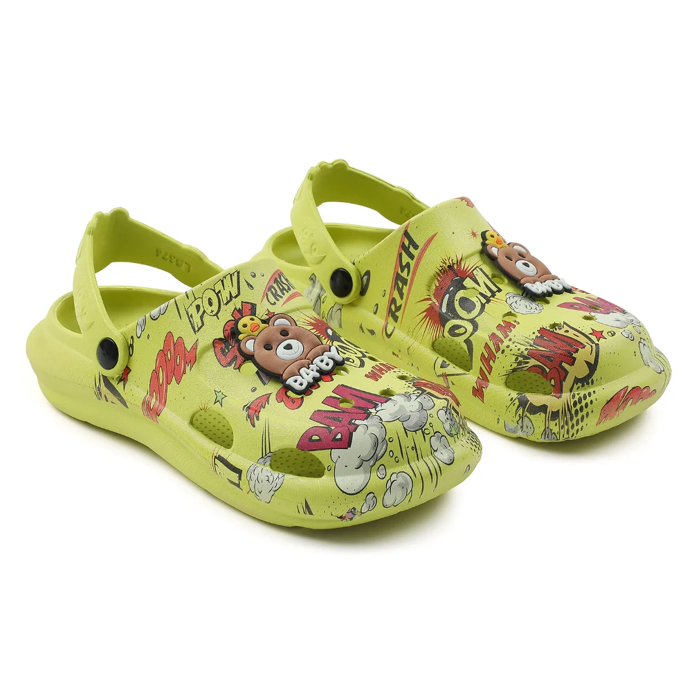 Lucy & Luke P. Green Casual Sling Back Clogs For Kids ALEX-10E By Liberty - Image 8