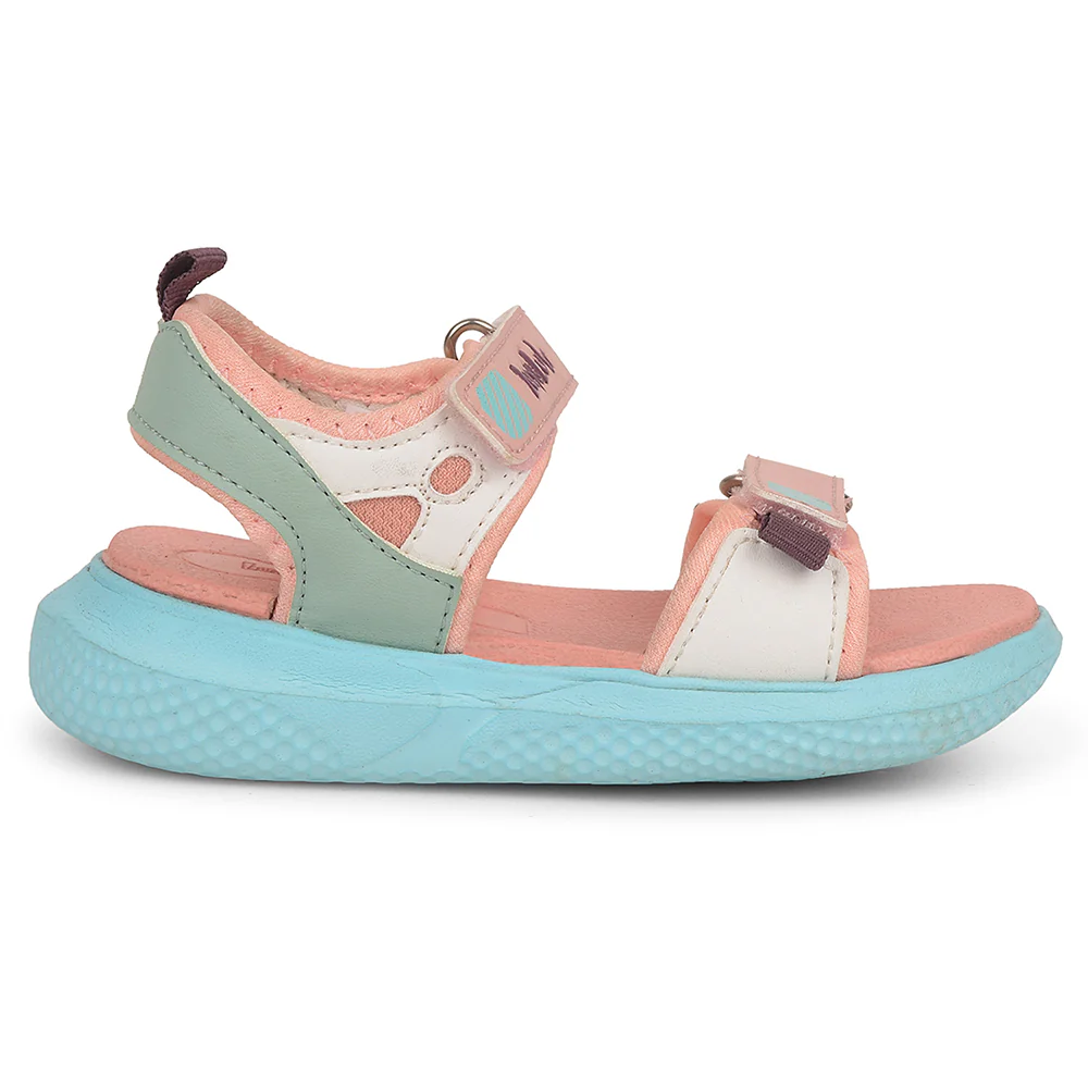 Lucy & Luke Peach Casual Sandal For Kids HIPPO-99 By Liberty - Image 2