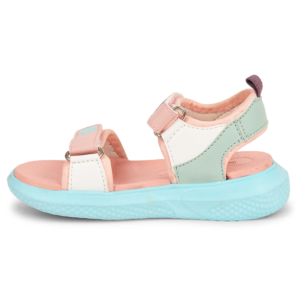 Lucy & Luke Peach Casual Sandal For Kids HIPPO-99 By Liberty - Image 3
