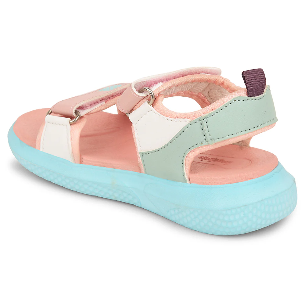 Lucy & Luke Peach Casual Sandal For Kids HIPPO-99 By Liberty - Image 4