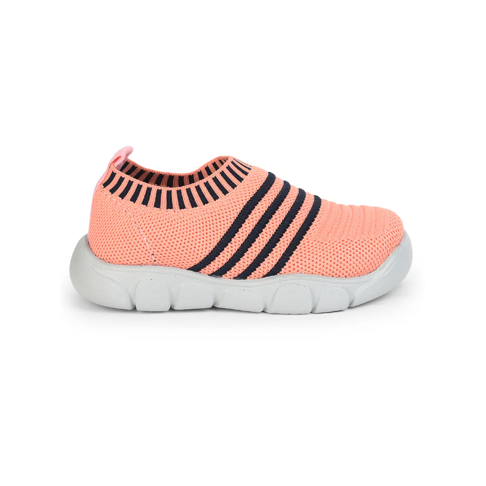 Lucy & Luke (Peach) Casual Slip on Shoes For Kids FLYNN-37 By Liberty - Image 2