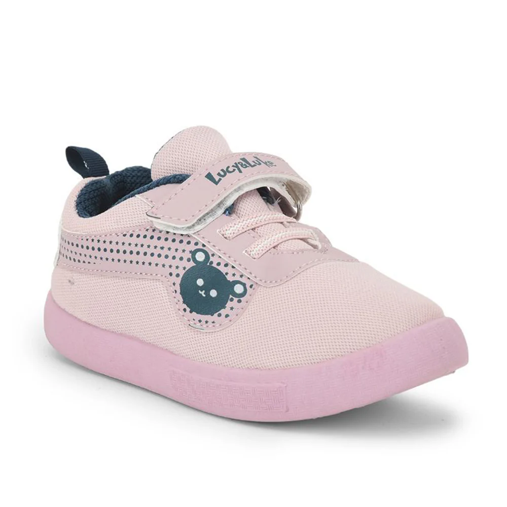 Lucy & Luke Pink Casual Non Lacing Shoes For Kids BASTIAN-2M By Liberty