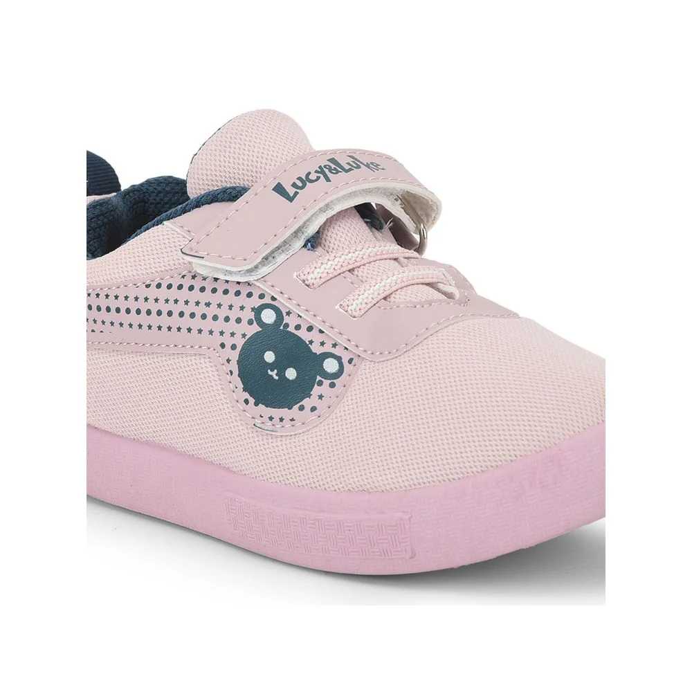 Lucy & Luke Pink Casual Non Lacing Shoes For Kids BASTIAN-2M By Liberty - Image 4
