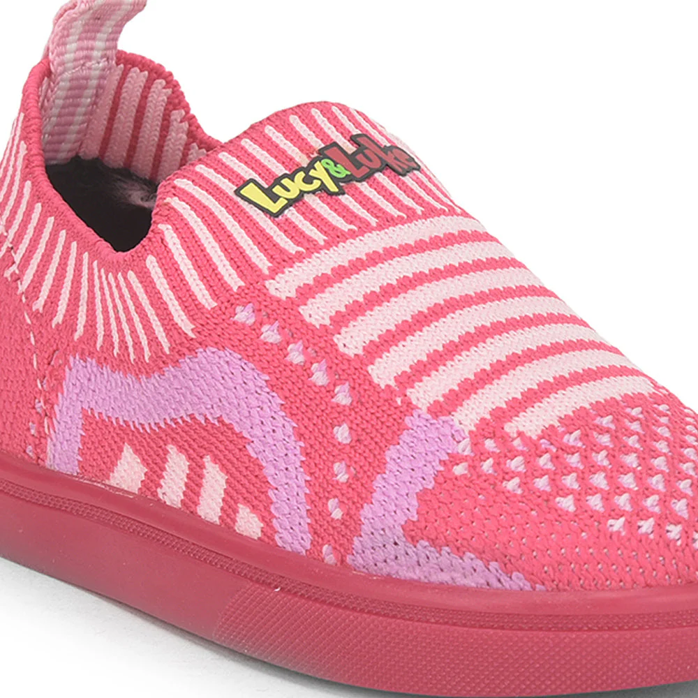 Lucy & Luke (Pink) Casual Non Lacing Shoes For Kids MINT-5 By Liberty - Image 6