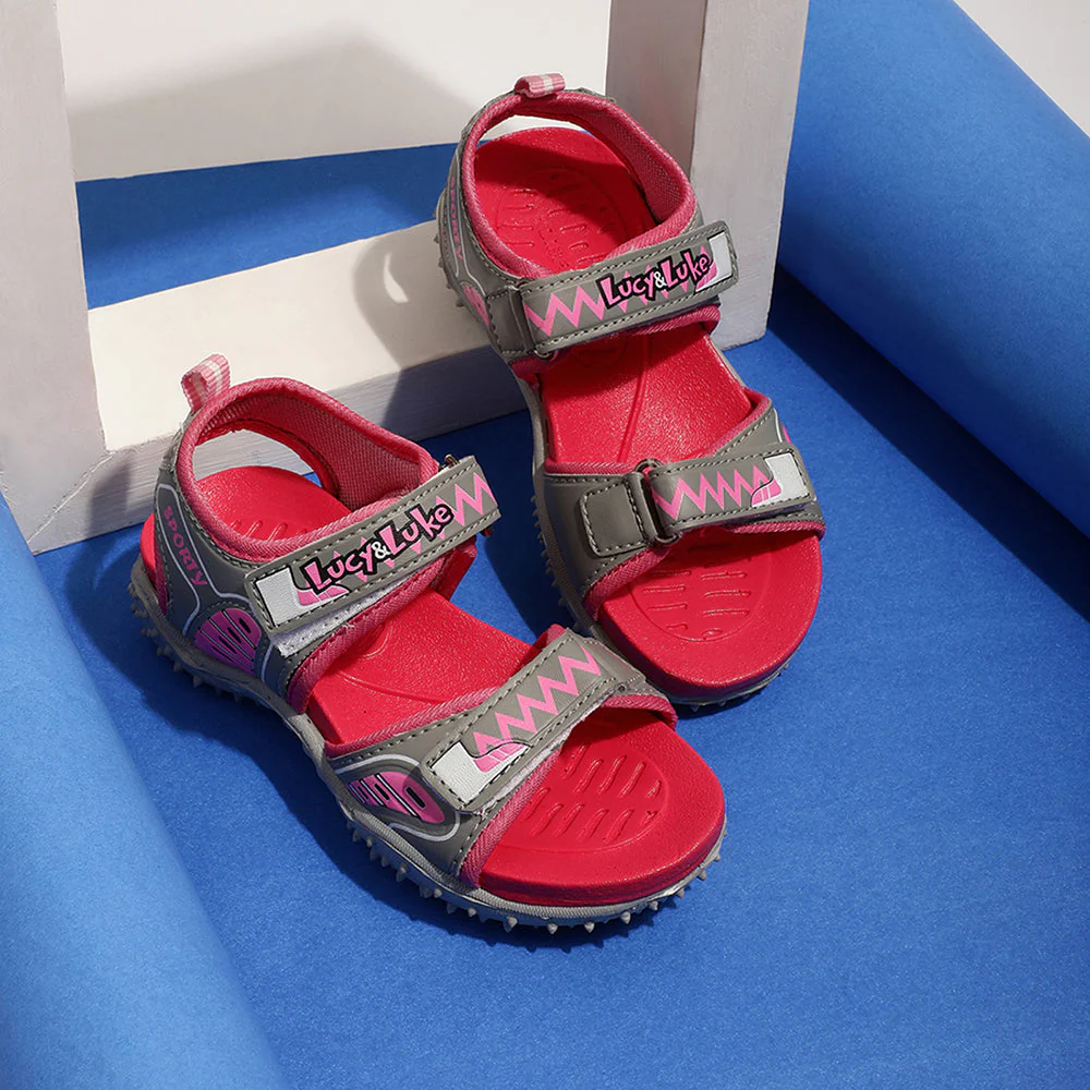 Lucy & Luke Pink Casual Sandal For Kids ASPIRE By Liberty - Image 4