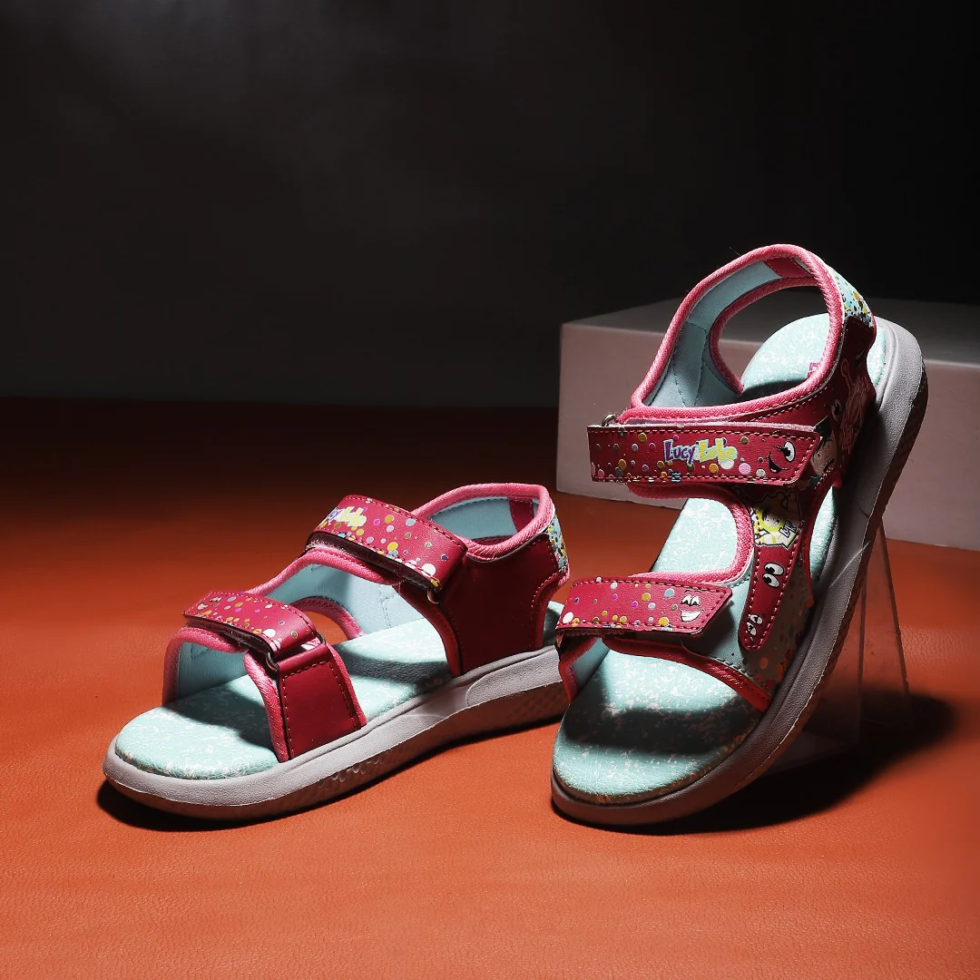 Lucy & Luke Pink Casual Sandal For Kids HIPPO-18 By Liberty - Image 4