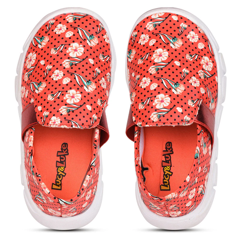 Lucy & Luke (Red) Casual Loafer Shoes For Kids FLYNN-32 By Liberty - Image 5