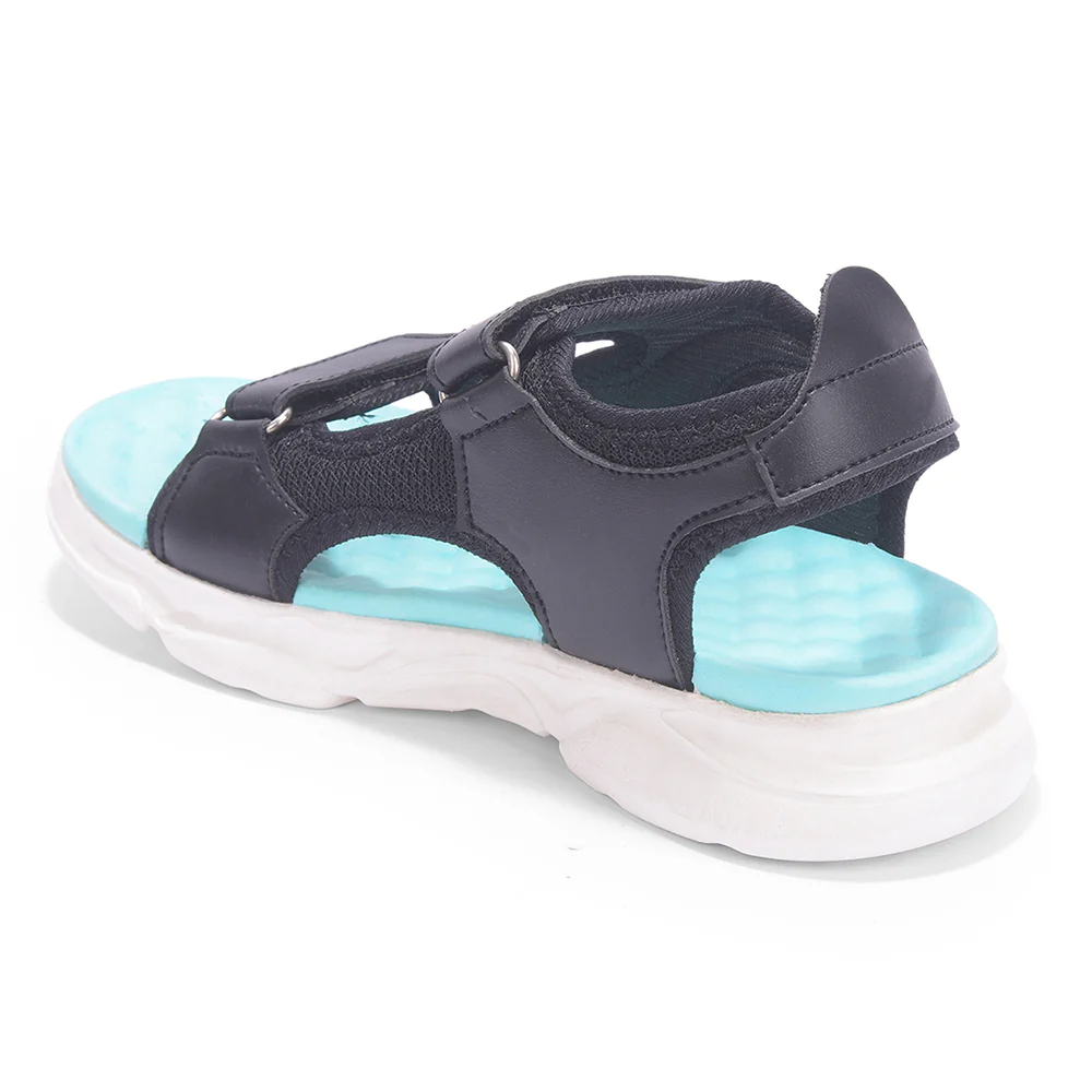 Lucy & Luke Black Casual Sandal For Kids HIPPO-30SE By Liberty - Image 4