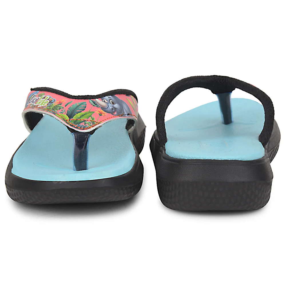 Lucy & Luke Sea Green Casual Slipper For Kids HIPPO-10T By Liberty - Image 6