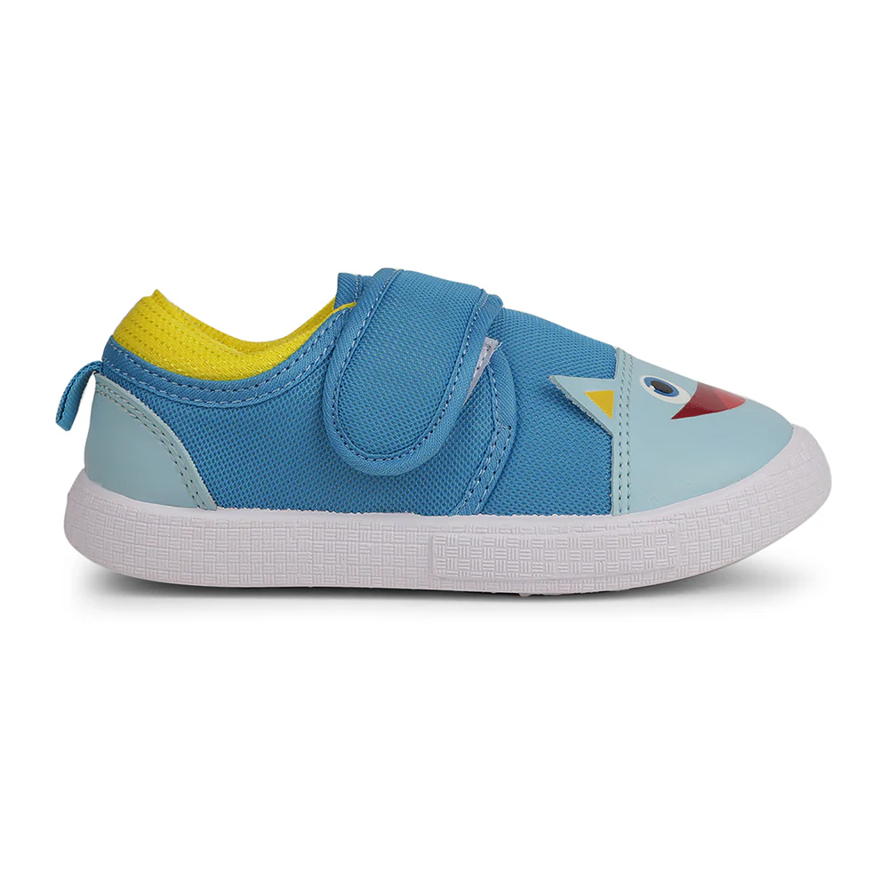 Lucy & Luke Sky Blue Casaul Non Lacing Shoes For Kids BASTIAN-60 By Liberty - Image 2