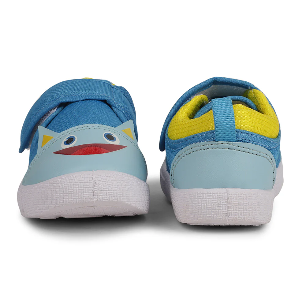 Lucy & Luke Sky Blue Casaul Non Lacing Shoes For Kids BASTIAN-60 By Liberty - Image 6