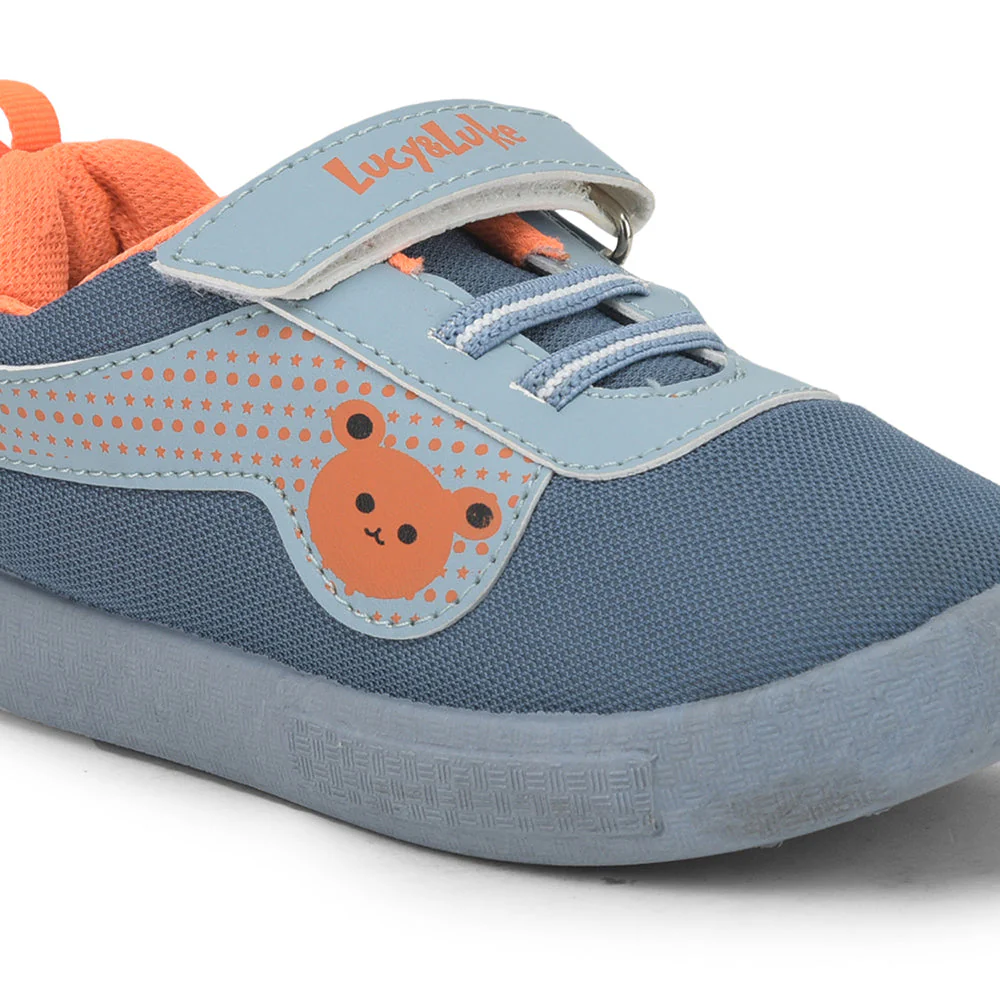 Lucy & Luke Sky Blue Casual Non Lacing Shoes For Kids BASTIAN-2M By Liberty - Image 6