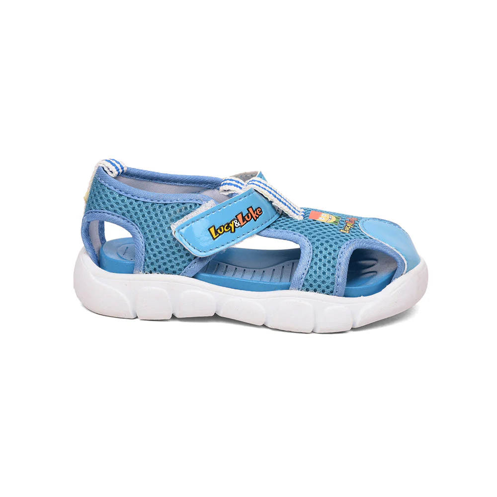 Lucy & Luke (Sky Blue) Casual Sandal For Kids FLYNN-29 By Liberty - Image 2