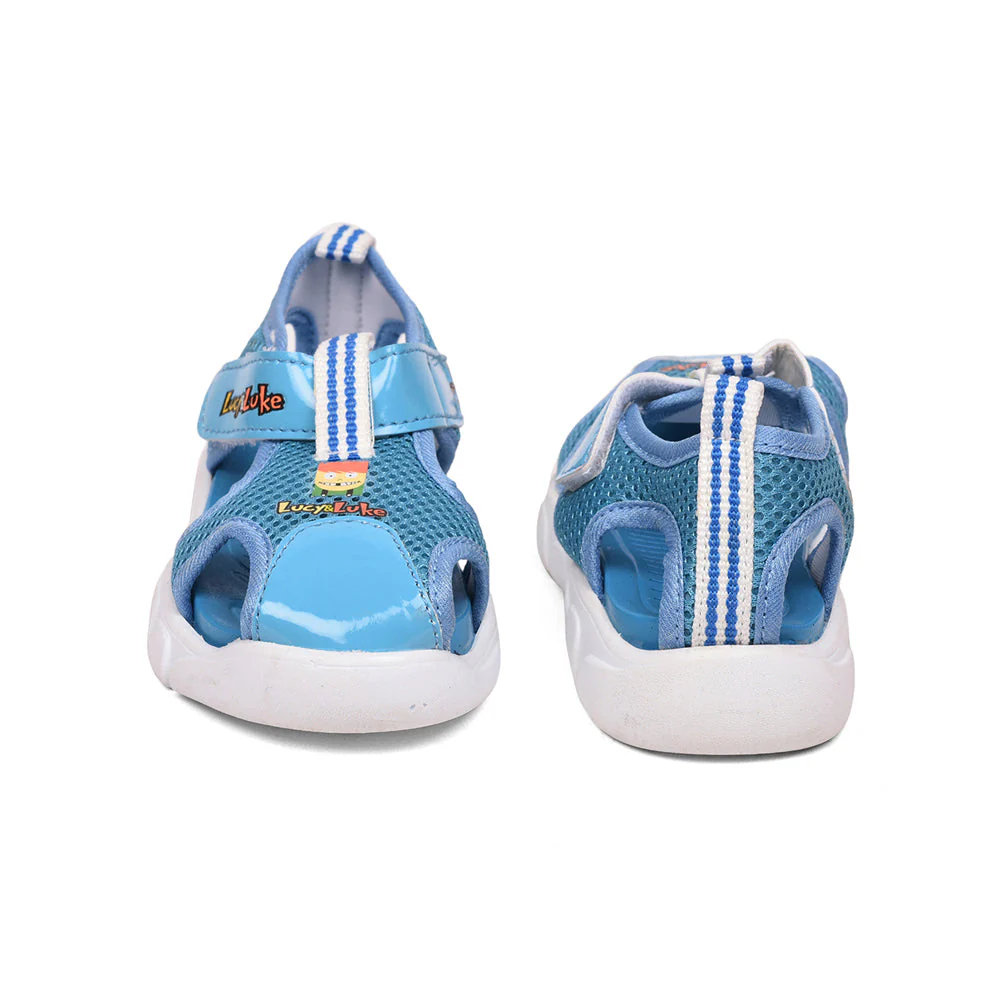 Lucy & Luke (Sky Blue) Casual Sandal For Kids FLYNN-29 By Liberty - Image 4
