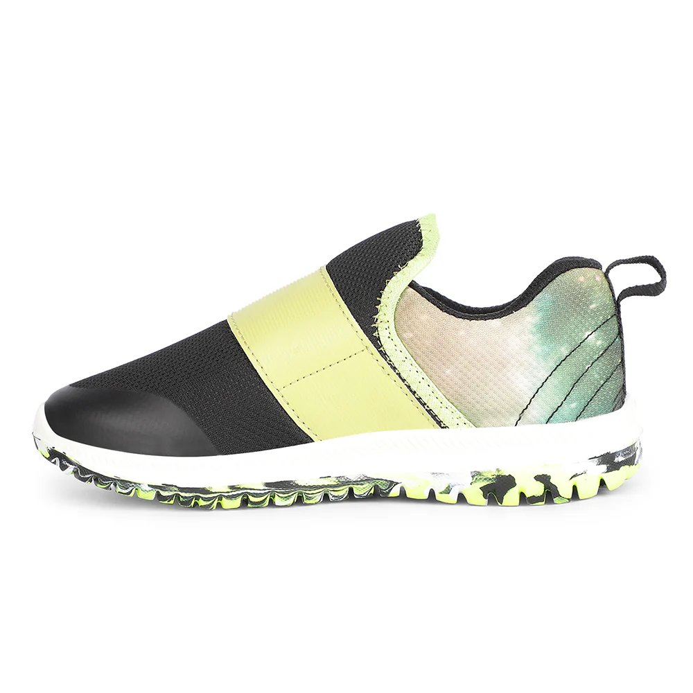 Lucy & Luke Sports Green Non Lacing Walking Shoes For Kids JAMON-E By Liberty - Image 3