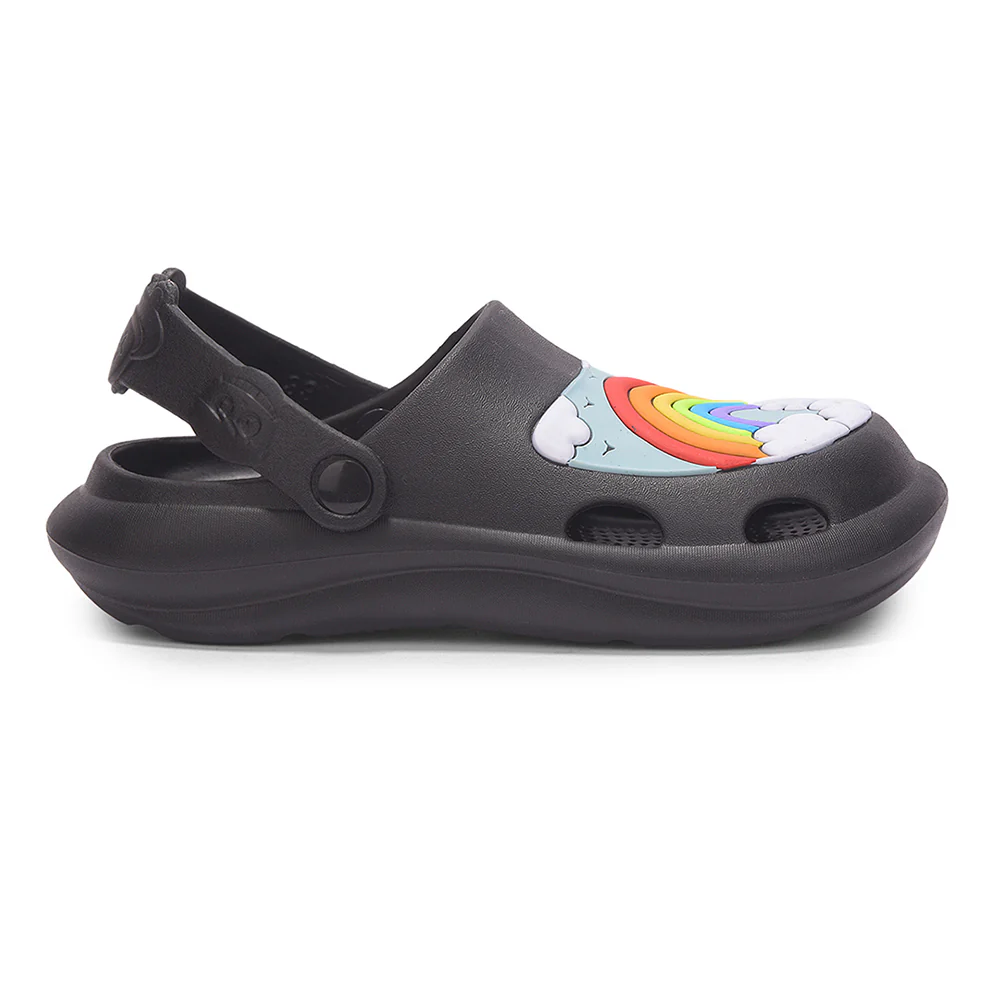 Lucy & Luke VIVO-10 Black Casual Clogs Sandal for Kids by Liberty - Image 2