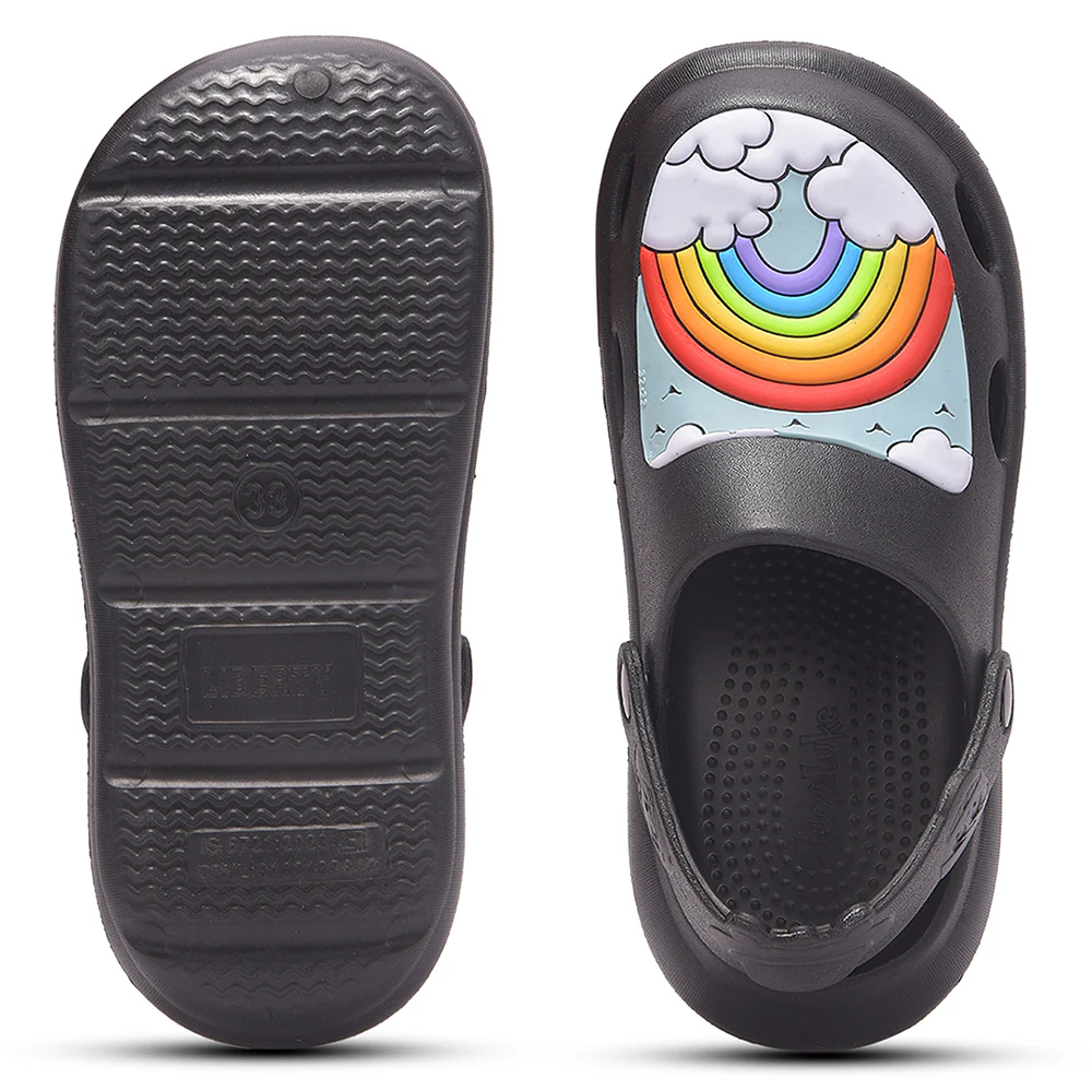 Lucy & Luke VIVO-10 Black Casual Clogs Sandal for Kids by Liberty - Image 4