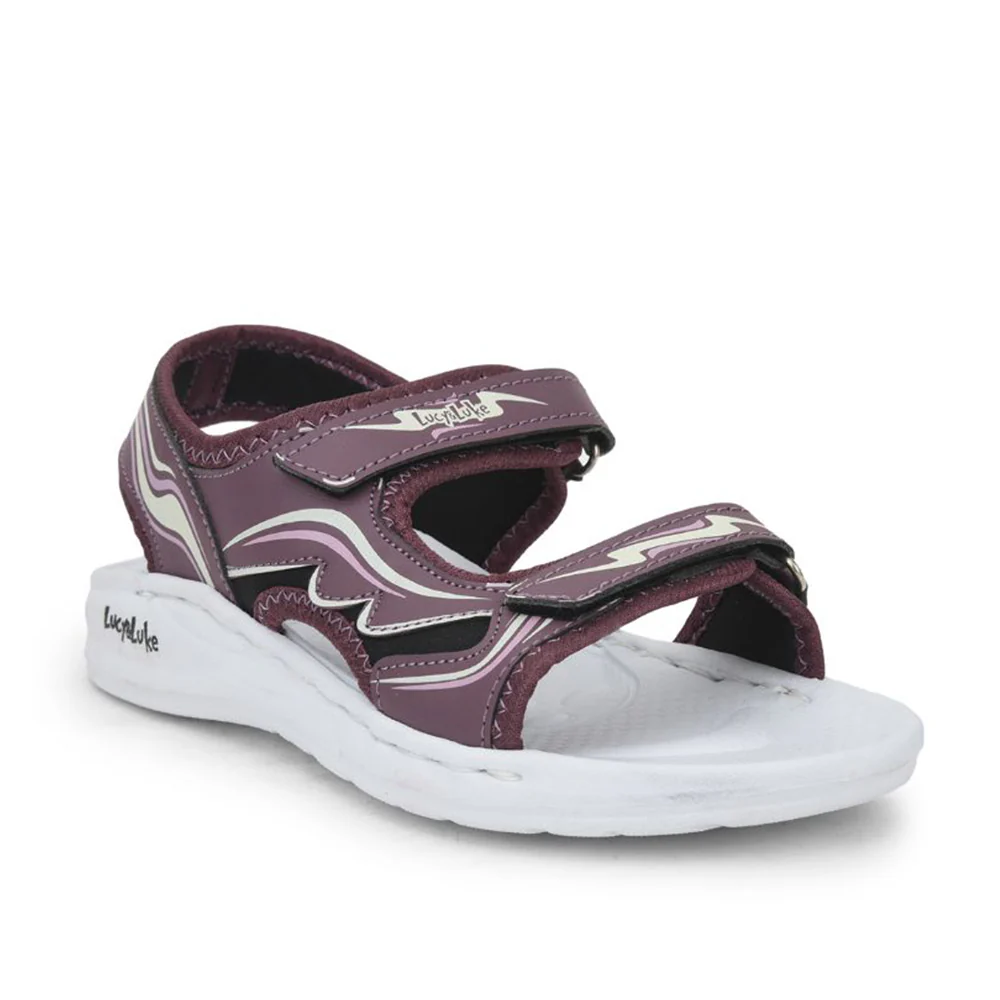 Lucy & Luke Violet Casual Sandal For Kids ROUTER-M By Liberty