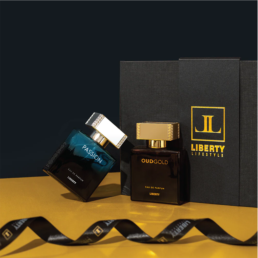 Liberty Luxury Men's Gift Set - OudGold and Passion (50ml/1.7Oz each), Eau De Parfum (EDP), Crafted in France, Long Lasting Smell. - Image 3